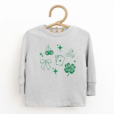Lucky Icons Stars - Toddler Long Sleeve Graphic Tee