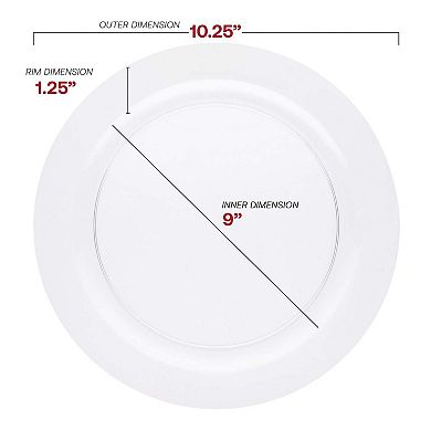Economy Round Plastic Dinnerware Set - 120 Count