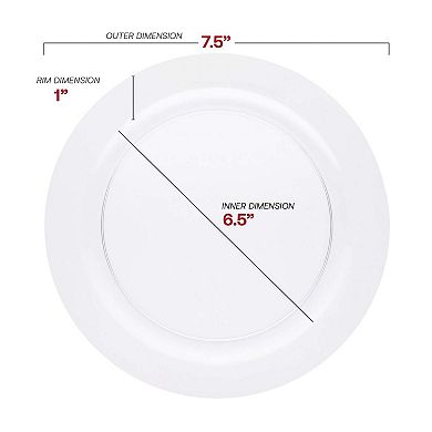 Economy Round Plastic Dinnerware Set - 120 Count