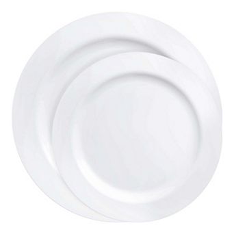 Economy Round Plastic Dinnerware Set - 120 Count