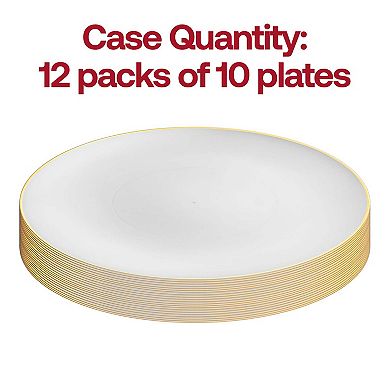 10.25" Organic Round Plastic Dinner Plates 120 Plates
