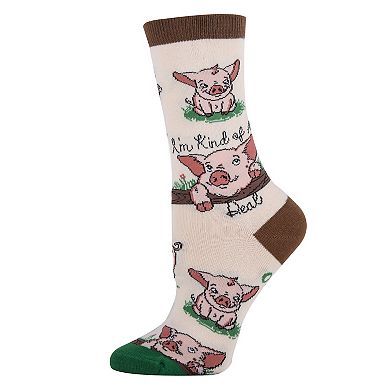 Pig Deal - Womens Crew Socks