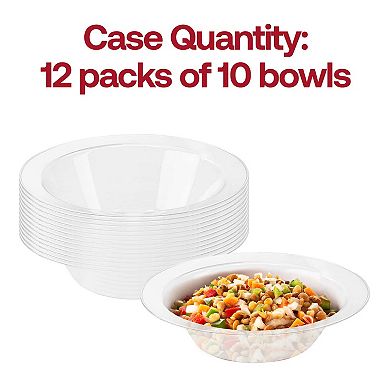 Clear Economy Round Plastic Soup Bowls- 120 Bowls