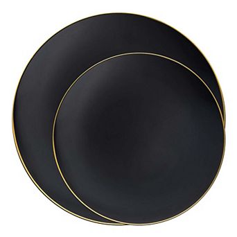 Organic Round Plastic Dinnerware Sets 120 Count