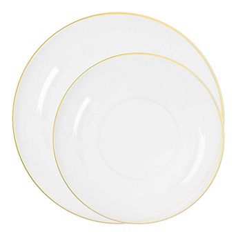 Organic Round Plastic Dinnerware Sets 120 Count