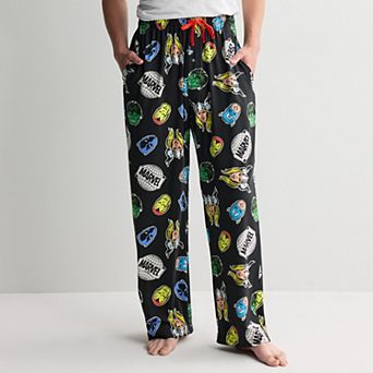 Men's Avengers Retro Character Pajama Pants