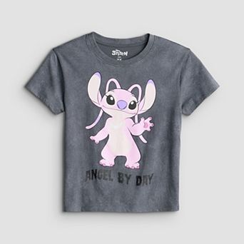 Girls 6-16 Disney's Lilo & Stitch Angel By Day Halloween Graphic Tee