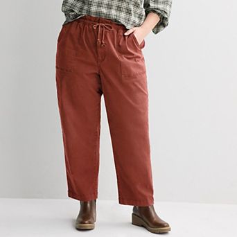 Plus Size Sonoma Goods For Life® Comfort Waist Straight Leg Pants