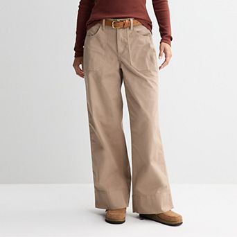 Women's Sonoma Goods For Life® High Rise Wide Leg Utility Pants