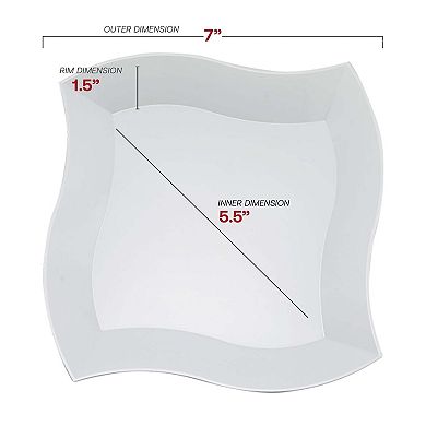 Wave Plastic Dinnerware Set - 120 Count