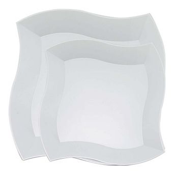 Wave Plastic Dinnerware Set - 120 Count