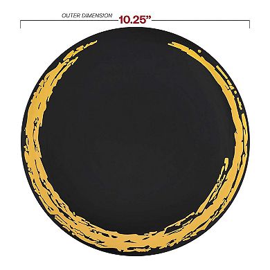 Moonlight Round Plastic Dinnerware Sets 120 Count