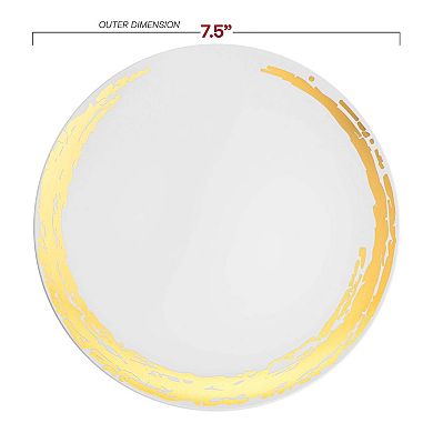 7.5" Moonlight Round Plastic Salad Plates 120 Plates