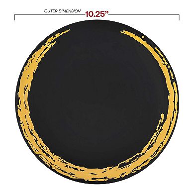 10.25" Moonlight Round Plastic Dinner Plates 120 Plates