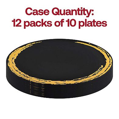 10.25" Moonlight Round Plastic Dinner Plates 120 Plates