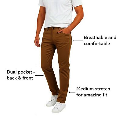 Mens Single Pack Chinos Slim Fit Stretch Pants