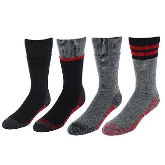Wolverine Men's Wilderness Thermal Boot Crew Sock (4 Pair Pack)
