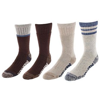 Wolverine Men's Wilderness Thermal Boot Crew Sock (4 Pair Pack)
