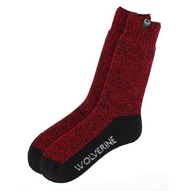 Wolverine Men's Alpine Brushed Thermal Crew Sock (2 Pair Pack)
