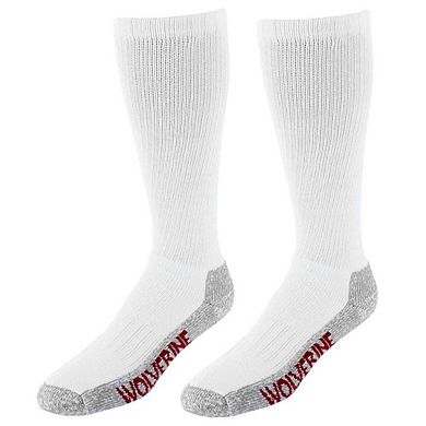 Wolverine Men's Steel Toe Cotton Over The Calf Sock (2 Pair Pack)