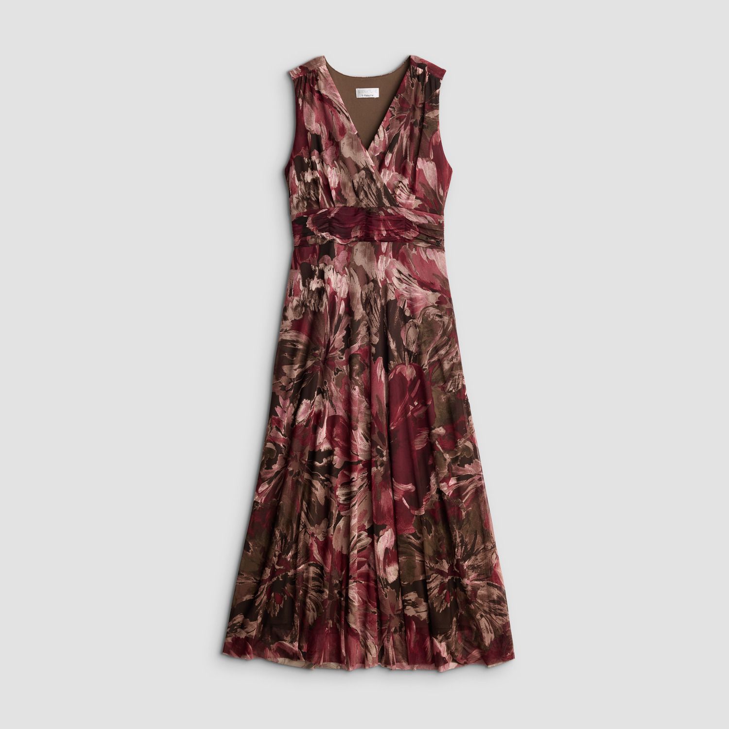 Женское платье Robbie Bee Sleeveless Wrap Mesh Maxi — фото 4