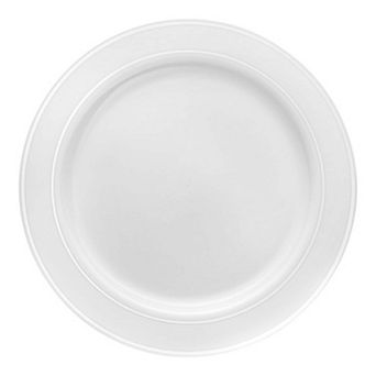 6" Edge Rim Plastic Pastry Plates - 120 Plates