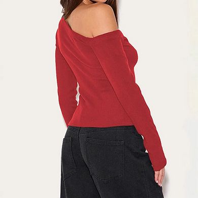 Womens Long Sleeve Tops Fall Lightweight Cardigan Cropped Going Out Ribbed Button Down Shirts