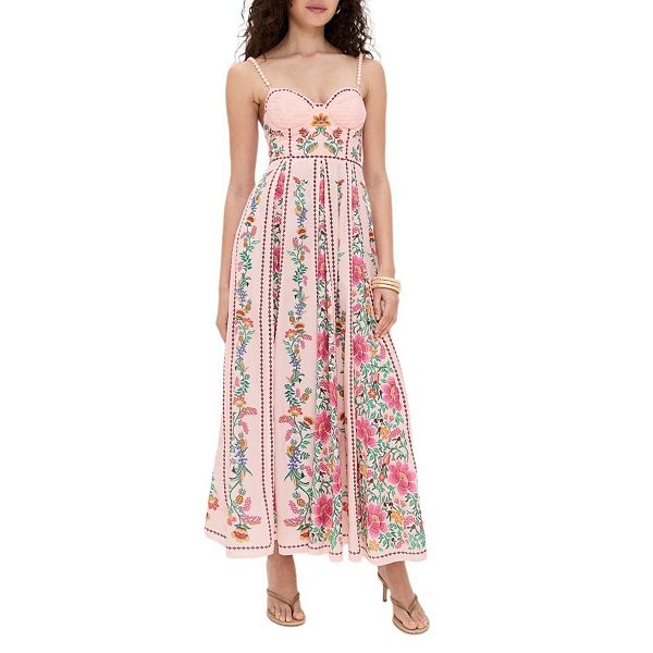 kohls boho dresses Women's Fall Dresses Casual Long Sleeve V Neck Midi Dress Floral Boho Beach  Flowy Dress