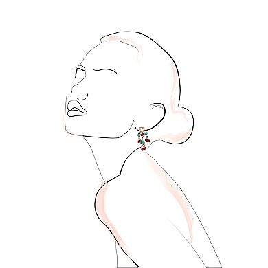 Emberly 3-Pair Gold Tone Post Chip Earring Set