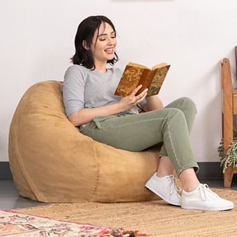 Jaxx Saxx 3 Foot Round Bean Bag w/ Removable Cover