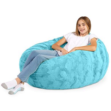 Jaxx Cocoon 4 Foot Bean Bag Chair - Faux Fur