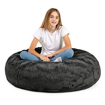 Jaxx Cocoon 4 Foot Bean Bag Chair - Faux Fur