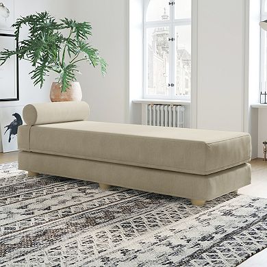 Jaxx Alon Daybed - Fold-Out Sleeper Chaise Queen-Size Mattress