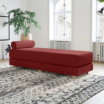 Jaxx Alon Daybed - Fold-Out Sleeper Chaise Queen-Size Mattress