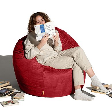 Jaxx 4 ft Round Bean Bag Chair for Adults