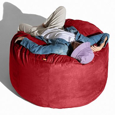 Jaxx 4 ft Round Bean Bag Chair for Adults