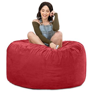 Jaxx 4 ft Round Bean Bag Chair for Adults