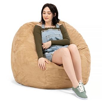 Jaxx 4 ft Round Bean Bag Chair for Adults