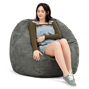 Jaxx 4 ft Round Bean Bag Chair for Adults