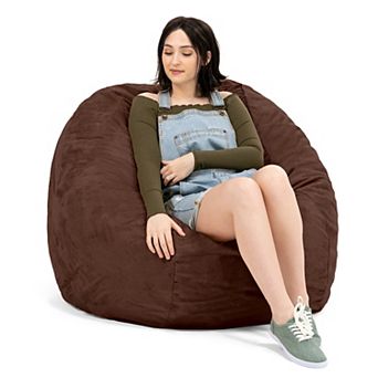 Jaxx 4 ft Round Bean Bag Chair for Adults