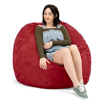 Jaxx 4 ft Round Bean Bag Chair for Adults