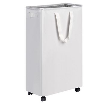 Slim Rolling Laundry Hamper for Bedroom Dorm 75L (19.8 Gallons)