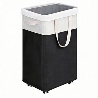 Rolling Collapsible Laundry Hamper 75L