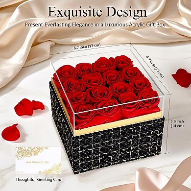 Preserved Eternal Roses Gift Box for Her Romantic Mother's Day