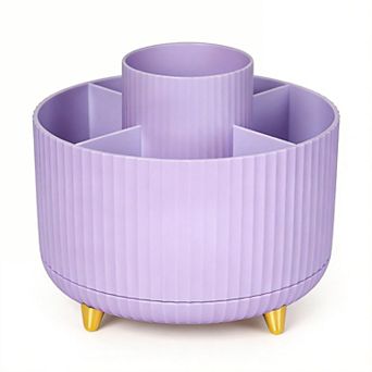 360° Rotating Pen Holder 5-Slot Multipurpose Organizer