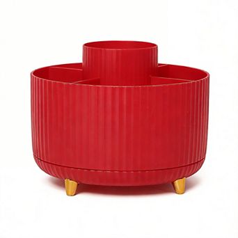 360° Rotating Pen Holder 5-Slot Multipurpose Organizer