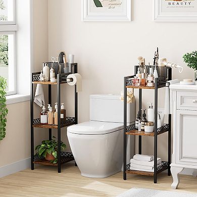Hair Dryer Holder 3-Tier Narrow Standing Rack