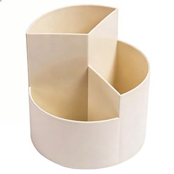 360° Spinning Pencil Holder 3-Slot Desk Organizer