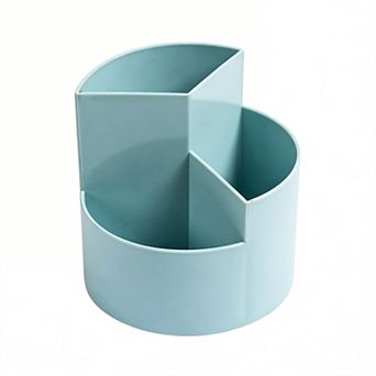 360° Spinning Pencil Holder 3-Slot Desk Organizer