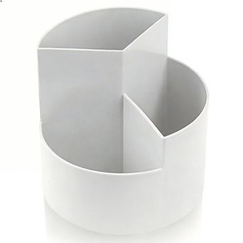 360° Spinning Pencil Holder 3-Slot Desk Organizer